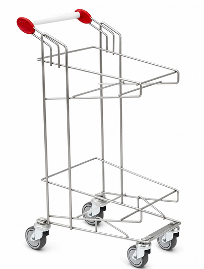 Vario XL Twin-Basket Shopping Trolley – High-Capacity Retail Cart