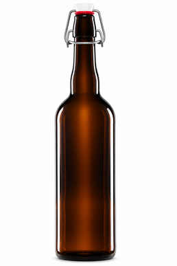 750ml Amber Beer Swing-Stopper Bottle with ceramic stopper