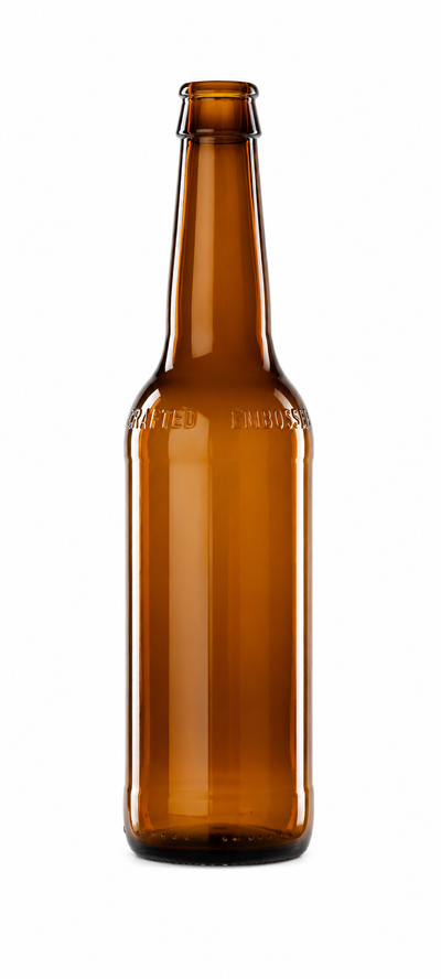 330ml Crown Neck Amber Beer Bottle