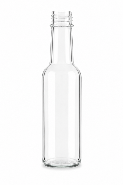 250ml Clear Glass Crown Neck Bottles | 28mm Crown Finish | Beverage Bottles