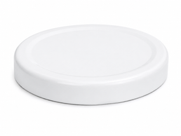 48mm White Button Twist-Off Metal Caps (RTO) for Glass Jars & Bottles