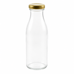 250ml Clear Glass Milk & Juice Bottles – 38mm Twist-Off Neck | Pallet of 1,398 Units