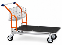 Vario 120 Transport Trolley – Fixed Basket Trolley with Plywood Platform
