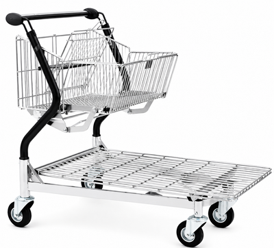 Vario 110S Transport Trolley – Foldable Basket Trolley with Wire Platform