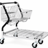 Vario 110S Transport Trolley – Foldable Basket Trolley with Wire Platform