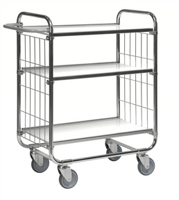 Series 8000 Shelving Trolley – Electrogalvanised Flex Cart – 250 kg Capacity (945 × 470 × 1120 mm)