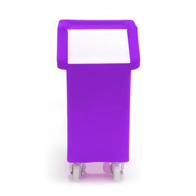 65 Litre Ingredients Trolley with Clear Flap Lid – Food Approved Mobile Storage Bin