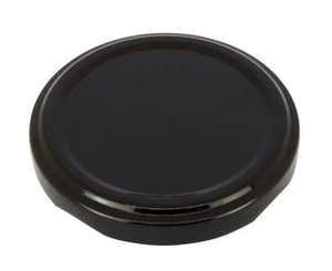 63MM Black Button Twist-Off Caps – Pasteurisable