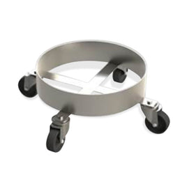 Circular Stainless Steel Dolly, 300 x 300 x 140 mm