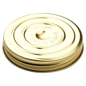 100mm Bouchon Screw Closure – Gold Lid for Le Parfait Jars