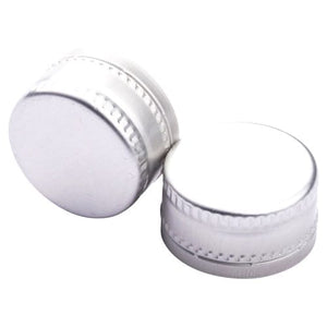 28x15mm silver aluminium ROPP tamper-evident bottle cap