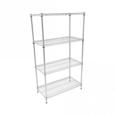 Anti-Bacterial Epoxy Coated Wire Shelving – 460mm Depth Shelf Unit