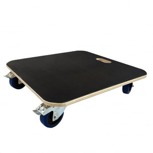 Heavy Duty Wooden Dolly with Braked Castors, 600kg Capacity, 590 x 590 mm