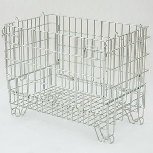 Folding Mesh Container 800 x 600 x 680mm – Stackable Wire Container | 400kg Capacity