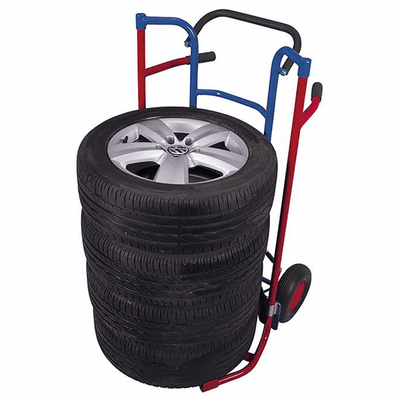 Steel Sack Truck for Tyres, 200kg Capacity, 1165mm Height