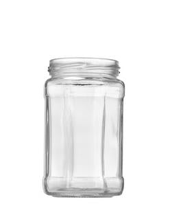 297 ml (12 oz) achteckiges Glasgefäß